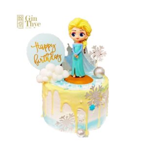 Elsa | Blue Disney Frozen Birthday Cake 冰雪奇缘蛋糕 (6inch / 8inch) Chocolate/Vanilla 巧克力/香草-Fresh Baked