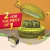 1-for-1 Royal Durian Bliss Charcoal Snowskin Mooncake 皇家幸福榴莲冰皮月饼_新_【有限】
