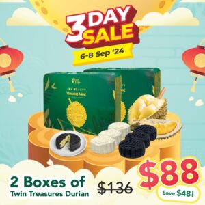 [3 DAY SPECIAL] Twin Durian Treasure box X2