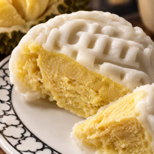 MSW Durian White Snowskin Mooncake 4 Pcs/Box