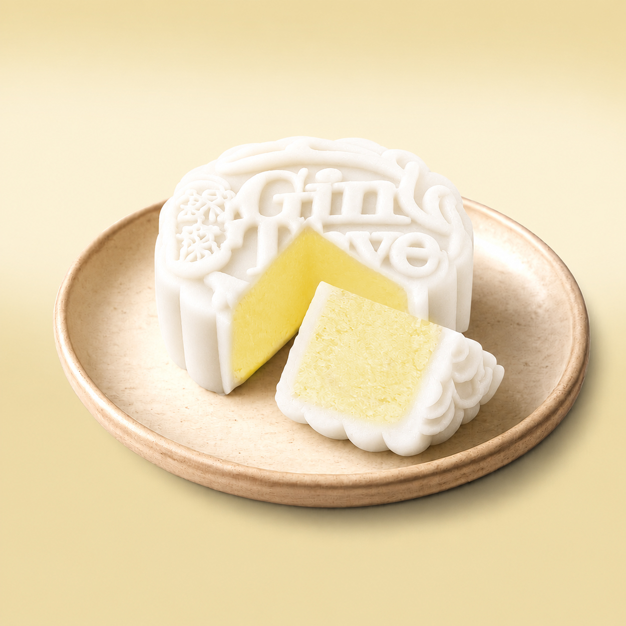 MSW Durian White Snowskin Mooncake 4 Pcs/Box MSW Durian White Snowskin Mooncake 4 Pcs/Box - Image 2